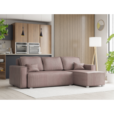  Rózsaszín sarokkanapé SMART COSARO, kétoldalas + 2 párna AJÁNDÉK bútor