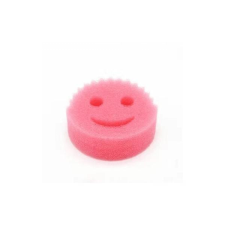 Rózsaszín Smiley mosogatószivacs konyhai eszköz