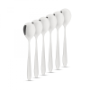 [] Rozsdamentes acél kávéskanál / desszertes kanál - 137 x 30 mm - 6 db / csomag (57577)