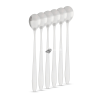  Rozsdamentes acél kávéskanál / latte macchiato kanál - 186 x 30 mm - 6 db / csomag