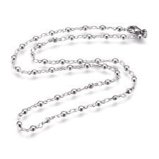  Rozsdamentes acél női nyaklánc, 45 cm nyaklánc