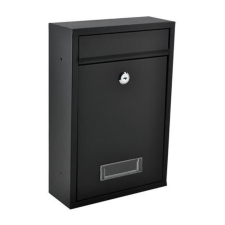 RPP Fém postaláda, levélszekrény, vízálló, zárható, fekete színben postaláda