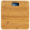 RPP LCD kijelzős, bambusz fürdőszobai személymérleg, csúszásmentes talpakkal 180 kg-ig
