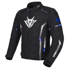 RSA Rider motoros kabát fekete-fehér-kék motoros kabát