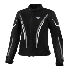 RSA Wasp női motoros kabát fekete-szürke-fehér női dzseki, kabát