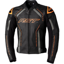 RST S1 CE Bőrdzseki - Fekete/Szürke/Neon Narancs Méret 3XL motoros kabát
