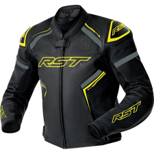 RST S1 D3O bőrdzseki - fekete/neonsárga RST Sisakok és ruházat Kabátok motoros kabát