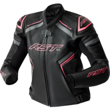 RST S1 D3O Bőrdzseki Nőknek - Fekete/Rózsaszín RST Sisakok és ruházat Kabátok motoros kabát
