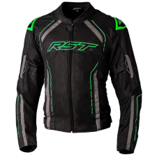  RST S1 Mesh CE Textil Dzseki - Fekete/Neon Zöld Méret XL motoros kabát