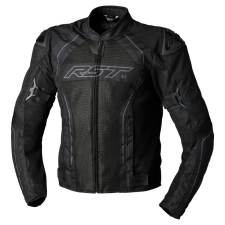 RST textil dzseki S1 hálós férfi - fekete motoros kabát