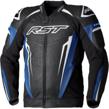 RST tractech evo 5 férfi bőrdzseki - kék/fekete/fehér motoros kabát