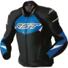 RST Tractech Evo D3O bőr dzseki - fekete/kék RST Sisakok és ruházat Kabátok