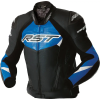 RST Tractech Evo D3O bőr dzseki - fekete / kék RST Sisakok és ruházat Kabátok