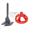 RUBI Cyclone Csavaros szintező 200db FEJ + 1000db TALP, 1mm fuga, 3-20mm laphoz (ru35937cs15)