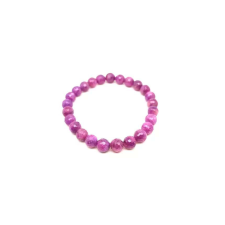  Rubin fazettált golyó karkötő 8mm karkötő