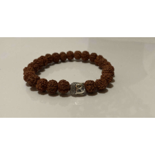 Rudraksha Buddha Karkötő sötét barna karkötő