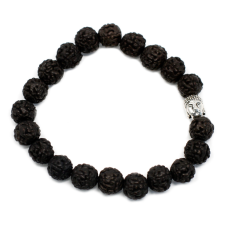  Rudraksha Mala Karkötő - Sötét karkötő