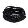 Rugalmas karkötő kövekkel - Fekete