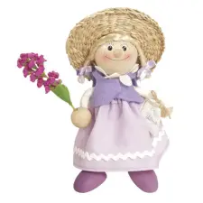  Rugós figura (levendulás lány) játékfigura