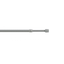 Rugós vitrázs gumírozott végekkel, matt-króm (40-70 cm) karnis, függönyrúd