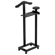  Ruha- és kiegészítő állvány, Arredamenti Italia, Antimo, fekete bútor