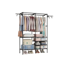  Ruhaállvány LRA-08 fekete bútor