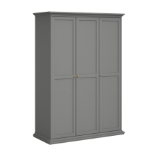  Ruhásszekrény, szürke, PARIS 75353 bútor