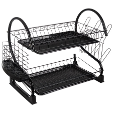Ruhhy 24634 Double dish drainer black (24634) konyhai eszköz