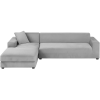Ruhhy 26037 Elastický potah na rohovou pohovku 145-185 cm, polštář 45 x 45 cm, tmavě šedý