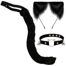 Ruhhy 26587 Női macska jelmez, 3 részes szett, fekete ajándéktárgy