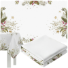Ruhhy Karácsonyi terítő fehér, mintás, szőtt poliészter, 140×220 cm