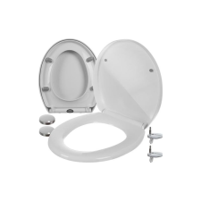 Ruhhy Lágy zárású, lecsapódásgátló WC-ülőke, fém zsanérokkal,  fehér takarító és háztartási eszköz