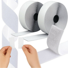 RUHHY öntapadós tépőzár szalag 5 méter × 2,5 cm - fehér konyhai eszköz