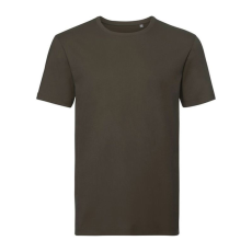 Russell 108M biopamut rövid ujjú férfi póló, Dark Olive-L