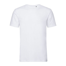 Russell 108M biopamut rövid ujjú férfi póló, White-2XL férfi póló