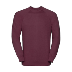 Russell Europe Férfi pulóver hosszú ujjú Russell Europe Raglan Sweatshirt - 2XL, Burgundi vörös