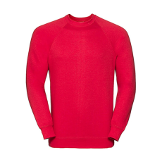 Russell Europe Férfi pulóver hosszú ujjú Russell Europe Raglan Sweatshirt - L, Piros