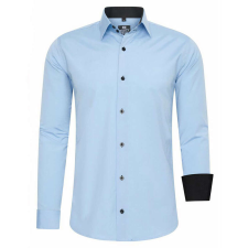  RUSTY NEAL férfi ing R-44 hosszú ujjú karcsú fazon, L Világoskék férfi ing