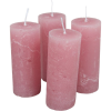  Rusztikus henger gyertya 40x100mm mályva 4db/csom (db ár)