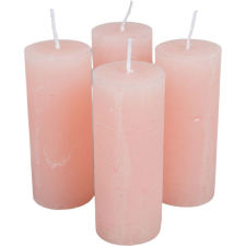 Rusztikus henger gyertya 40x100mm púder 4db/csom (db ár) gyertya