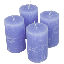  Rusztikus henger gyertya 60x100mm milka lila 4db/csom (db ár) gyertya