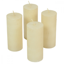  Rusztikus metál henger 50x120mm ivory 4db/csom (db ár) gyertya