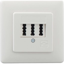 Rutenbeck TAE 2x6/6NFF Up rw Telfoncsatlakozó Süllyeszett Fehér (10310222) villanyszerelés