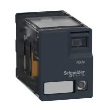  RXM4AB3P7 mini dugaszolható relé 4CO, 6A, 230VAC, LED Schneider villanyszerelés