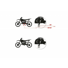 S3 Curve magas lábtartók fekete KTM/Husqvarna egyéb motorkerékpár alkatrész
