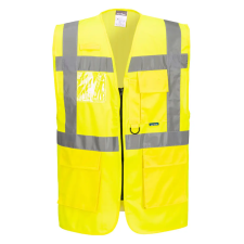  S476YERXL Portwest Berlin Executive jól láthatósági vezetői mellény láthatósági ruházat