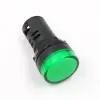 S&amp;G LED-es jelzőlámpa, zöld, 22mm, 230V