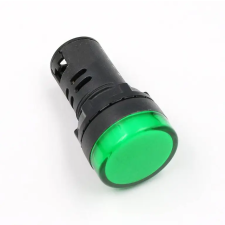 S&amp;G LED-es jelzőlámpa, zöld, 22mm, 230V világítás