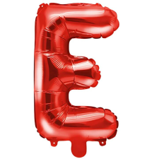 S DEPOT® fólia lufi, piros, E betű alakú, 40 cm party kellék