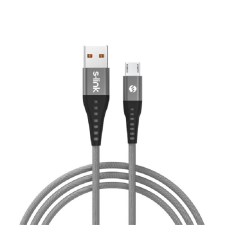 S-Link SL-STM60M USB-A apa - micro USB apa Adat és töltő kábel - Szürke (1m) (37187) kábel és adapter